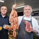 Feature story on Portchester Butchers, Portchester on Wednesday 6th March 2024

Pictured: Owners Jacob Smith and his father, David Smith at Portchester Butchers

Picture: Habibur Rahman