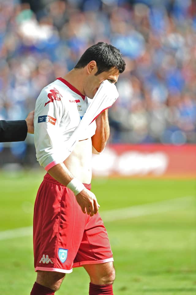 Heartbreak for Ricardo Rocha following defeat to Chelsea in the 2010 FA Cup final. Picture: Steve Reid