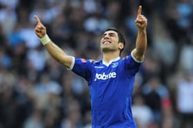 Ricardo Rocha celebrates victory over former club Spurs in the 2010 FA Cup semi-final. Picture: Shaun Botterill/Getty Images