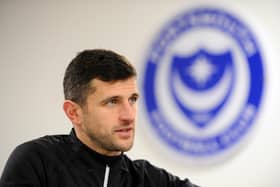 Pompey boss John Mousinho believes skipper Marlon Pack could be a future Fratton boss. Pic: Sarah Standing
