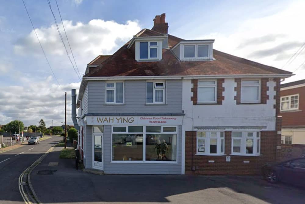 Way Ying Chinese takeaway, which is opposite the Osborne View pub in Hill Head.