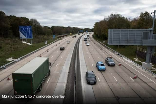 M27 scheme. Pic: National Highways 