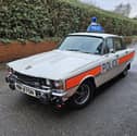 The 1975 Rover P6 3500S was formerly owned by Hampshire police in Winchester before being resprayed black and used as the official staff car of the Earl Mountbatten of Burma.