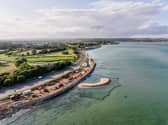 The North Portsea Coastal Defence works - including a bird island