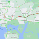 There are lengthy delays on the A27 eastbound near Emsworth. 
Picture: AA