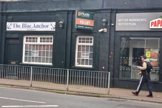 The Blue Anchor pub is to let.