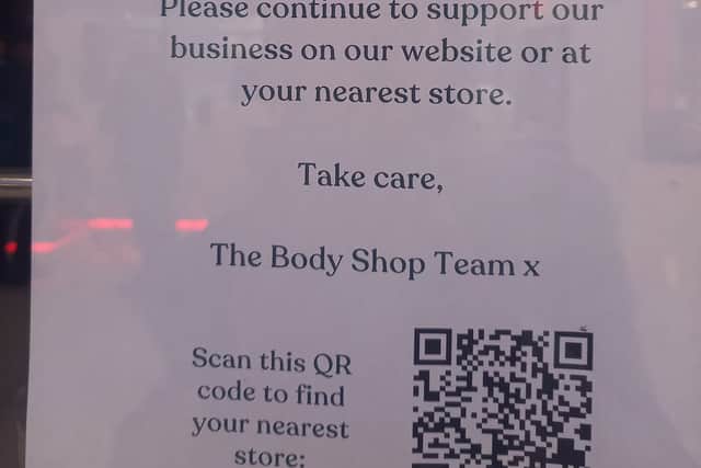 The Body Shop has closed in Cascades Shopping Centre.