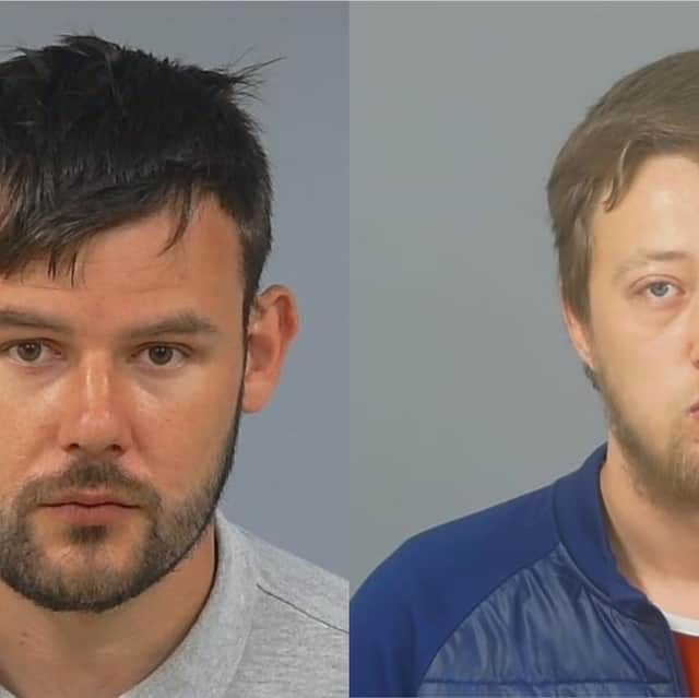 Daniel Alexander Bull (left) and Harley Wilson pleaded guilty to conspiring to commit robbery, but did not attend the flats themselves to participate in it.