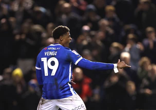 Pompey striker Kusini Yengi. Pic: Getty Images