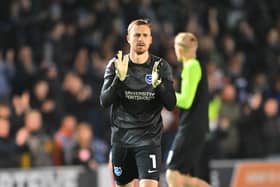 Pompey keeper Will Norris. Pic: Graham Hunt/ProSportsImages