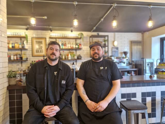 Croxton's Kitchen and Tap House has been nominated for an award in the Muddy Stilettos Awards 2024 in the category of casual dining. 
Pictured: (left to right) Rufus Clark, restaurant manager, and Brad Morley, one of the owners. 