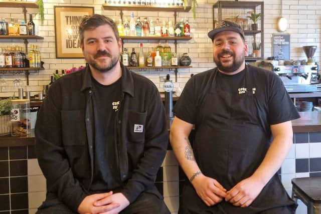 Croxton's Kitchen and Tap House is one of The News' recommended venues. Pictured: Rufus Clark, restaurant manager, and Brad Morley, head chef and one of the owners.