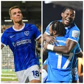 Conor Shaughnessy, left, has been key to Pompey's fine defensive record while Ephron Mason-Clark has helped Peterborough to the division's most goals from one side. 