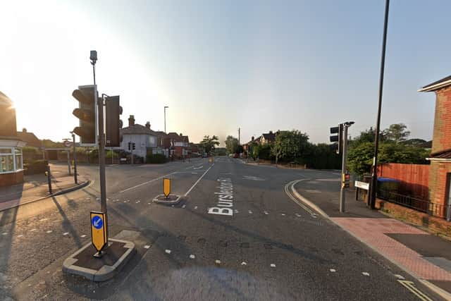 The collision took place in Bursledon Road, Southampton. Picture: Google Street View.