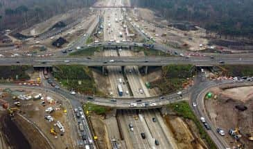 The current state of the M25 encircling London this morning. Pompey fans are set to face major disruption on their trip to Peterborough this morning. Picture: National Highways