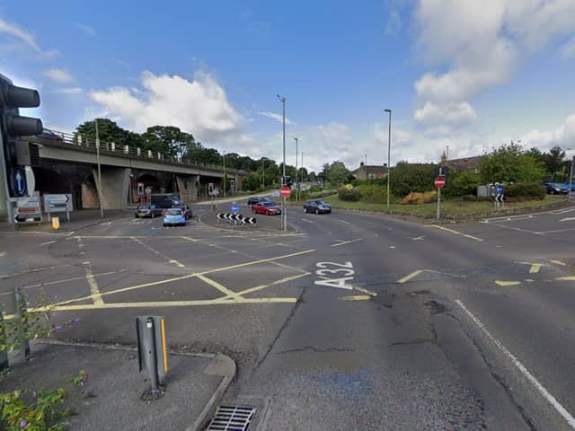 The crash took place at the Quay Street Roundabout in Fareham yesterday afternoon. Picture: Google Street View.