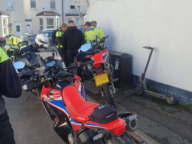 Police searched several individuals and found different types of narcotics. They also seized several e-scooters. Picture: Hampshire and Isle of Wight Constabulary.