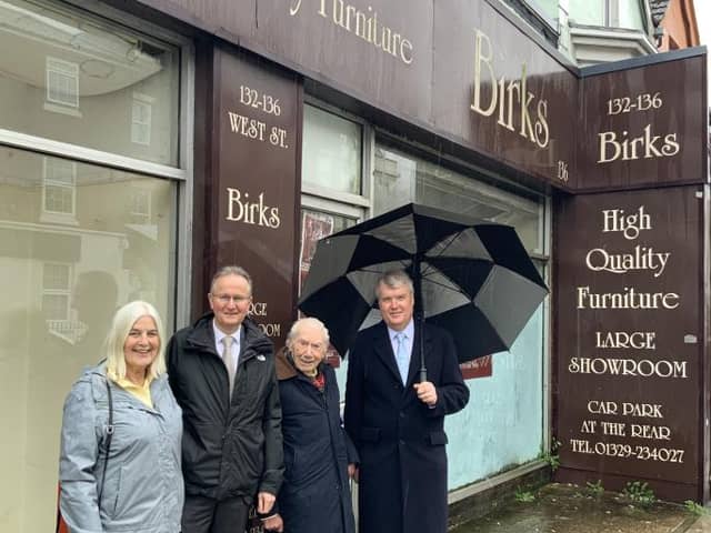 Councillor Katrina Trott – Ward Councillor for Fareham East; Councillor David Foot – Executive Member for Housing at Fareham Borough Council; Mr Birks – former owner of 134-135 West Street; Councillor Seán Woodward – Executive Leader of Fareham Borough Council.