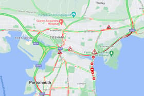 Traffic caused by the latest closure of Eastern Road.