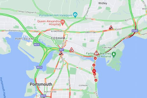 Traffic caused by the latest closure of Eastern Road.