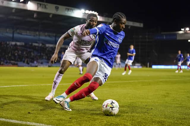 Koby Mottoh was released by Pompey in May 2024 after John Mousinho decided against offering him professional terms. Picture: Jason Brown/ProSportsImages