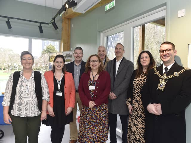 The Lord Mayor of Portsmouth Tom Coles opened the new community hub planted a commemorative tree for the late queen at Victoria Park in Portsmouth on Monday, March 18, 2024.

Picture: Sarah Standing 