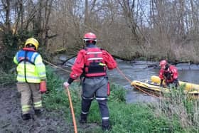 A teenager was rescued by firefighters after getting swept away in the current on March 16. 