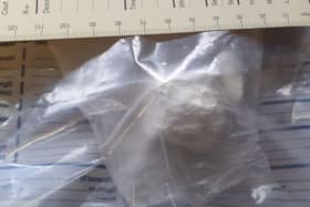 Gosport police have arrested a man after discovering a ball of crack cocaine following a stop and search. 