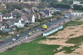 Emergency personnel were deployed to Eastney Esplanade in Southsea. A 78-year-old male died at the scene.