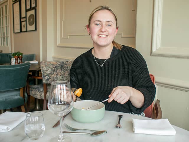 Feature on new menu at Queens Hotel, Southsea. Pictured: Our reporter Sophie Lewis after a stint in the kitchen. 
Picture: Habibur Rahman