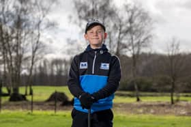 Young golfer, Alexander Dunmall, 11.