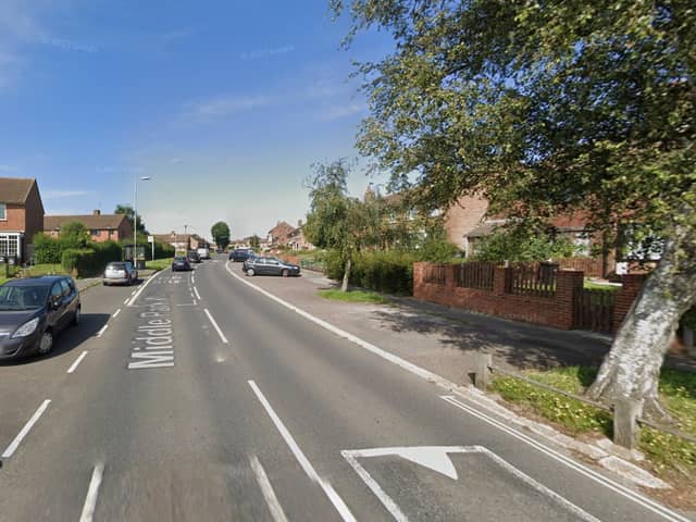 The collision took place in Middle Park Way, Leigh Park, on March 20. Police said the male e-scooter rider was hospitalised after being hit by the van. Picture: Google Street View.