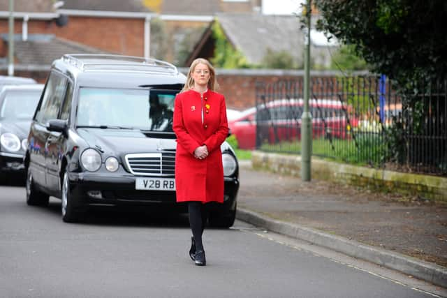 Hundreds today turned out for the funeral of respected Gosport ABC head coach and community figure Darren Blair. Pic: Sarah Standing.