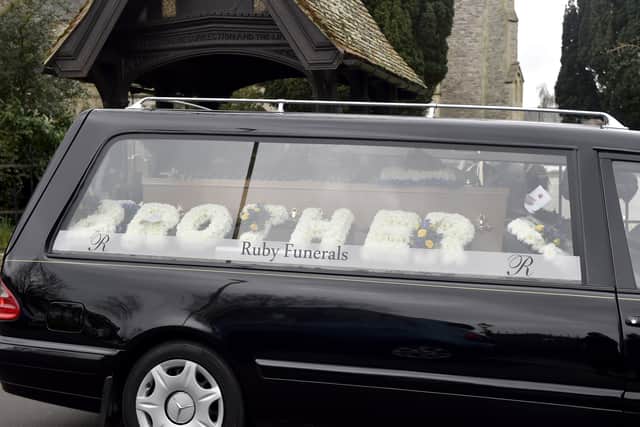 Hundreds today turned out for the funeral of respected Gosport ABC head coach and community figure Darren Blair. Pic: Sarah Standing.