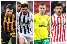 From left to right: Aaron Connolly, Alex Mowatt, Ben Gibson and Enda Stevens are all Championship free agents this summer.