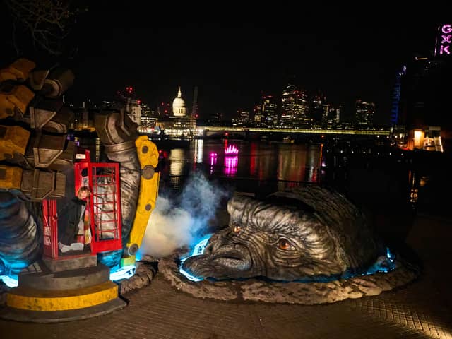 Londoners are stunned as Godzilla and Kong are spotted around the Thames in an epic stunt that spans air, land and the Thames. The formidable Titans have been unleashed in giant sculpture form beneath the OXO Tower which has also been renamed GxK Tower to mark the release of Godzilla X Kong: The New Empire, in cinemas across the UK and Ireland this Friday 29th March.