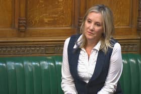 Dame Caroline Dinenage, Gosport MP, in parliament after raising concerns regarding Fort Blockhouse on March 25. Picture: Parliament TV