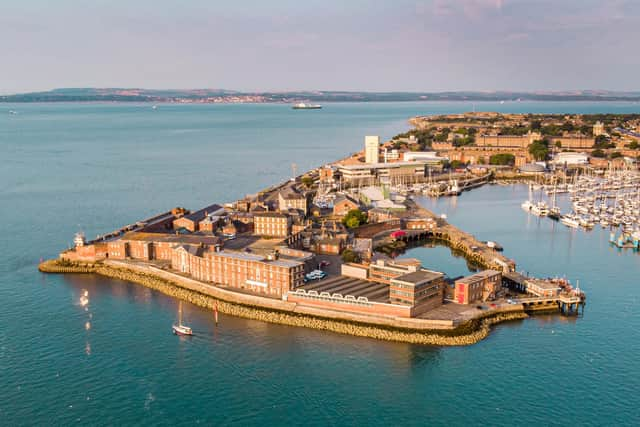 Fort Blockhouse is thought to be the UK's oldest fortification. Picture: Brian Bracher Compass Aerial