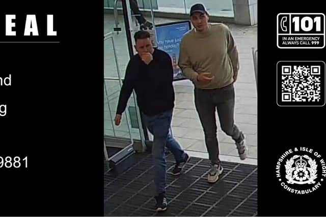 Police have launched an appeal following the theft of £768 worth of clothing, including jumpers, jackets and shirts.
Picture credit: Hampshire and Isle of Wight Constabulary