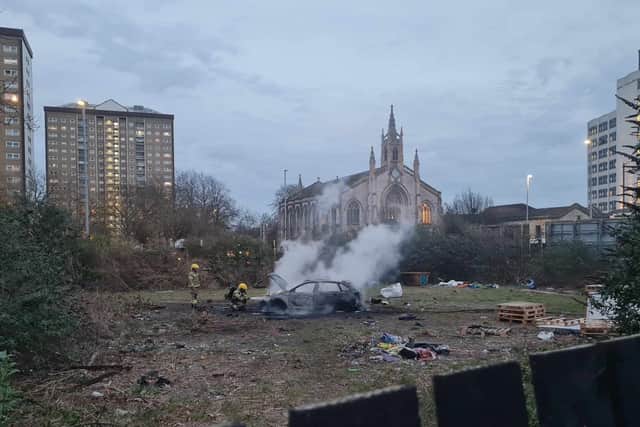 HIWFRS firefighters recieved 20 calls after fire broke out in the city centre.