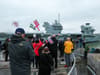 Families ecstatic to see loved ones deployed on HMS Prince of Wales returning home