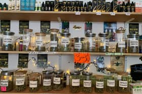 A drugs raid was carried out at a CBD shop in Albert Road, Southsea, during Operation Blue Island. Picture: Hampshire and Isle of Wight Constabulary.