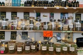 Police raided a CBD shop in Albert Road, Southsea, as part of a city-wide drugs operation. Picture: Hampshire and Isle of Wight Constabulary.