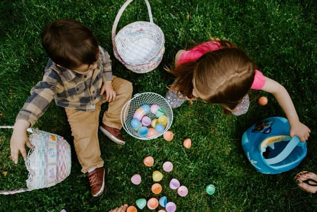 Easter egg hunt. Picture