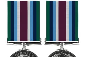 The new Wider Service Medal (WSM), which has been announced by Defence Secretary Grant Shapps. The Wider Service Medal (WSM) will be granted to personnel "fulfilling crucial operational roles" but whose lives are not necessarily at great risk. Picture: Ministry of Defence/PA Wire