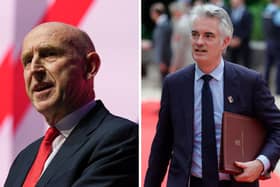 John Healey and James Cartlidge have both discussed Type 83 destroyers in parliament. Picture: Ian Forsyth/Geoffroy Van Der Hasselt/Getty Images