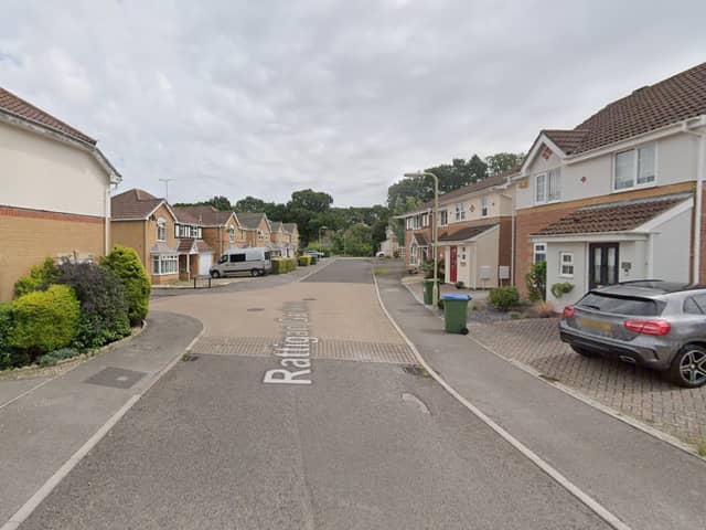 Joris Augustaitis, 19, of no fixed abode, has pleaded guilty to stealing a car in Rattigan Gardens, Whiteley. Picture: Google Street View.
