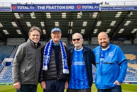 75 years on from attending Pompey v Derby as youngsters, brothers Colin and Alan Snook are back at Fratton Park with sons Martin and Stewart to watch this weeks Derby match (Photo by Alex Shute)