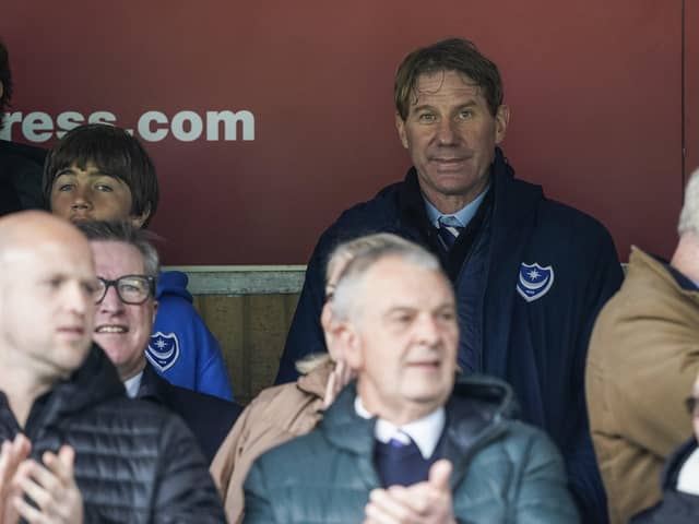 Pompey director Eric Eisner is back on this side of the pond for the Blues' games against Wycombe and Derby