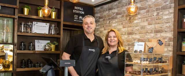 Bradley and Kharran Piper have opened the Naked Pantry in Emsworth, selling a wealth of different products to the local community, from pastas and sauces, to coffee beans (Photos by Alex Shute)